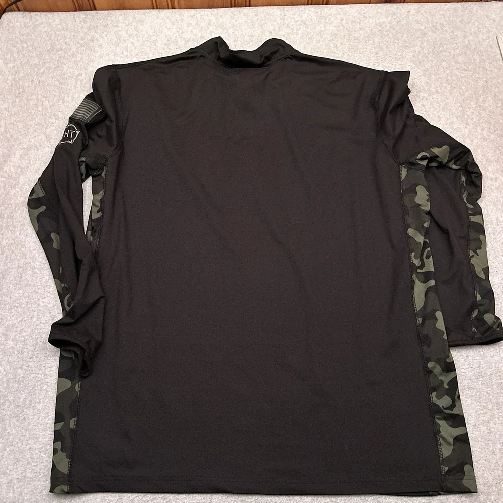 Penn State Nittany Lions 1/4 Zip Pullover Men 3XLT Black Camo OHT Colosseum NCAA - Picture 8 of 9